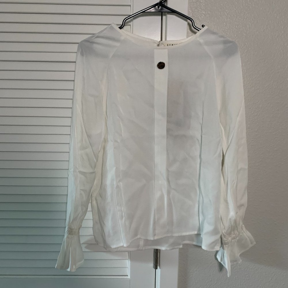 Semir Women Blouse, White, Size XS